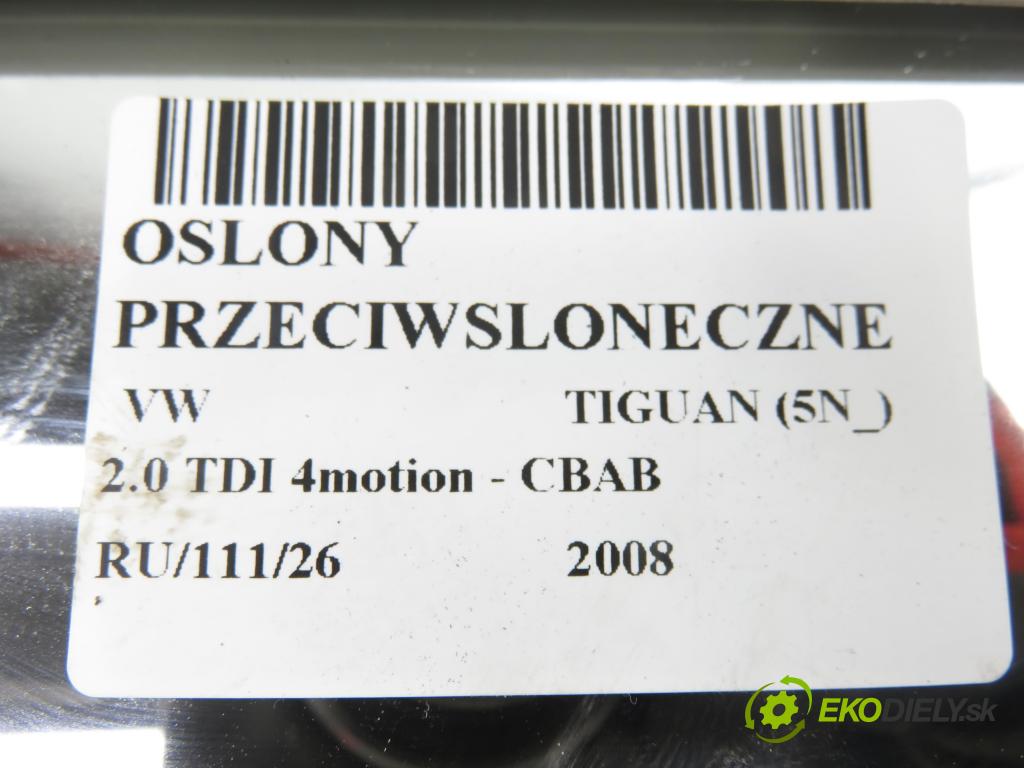VW TIGUAN (5N_) SUV 2008 103,00 2.0 TDI 4motion - CBAB 1968,00 kryty protislnečné 