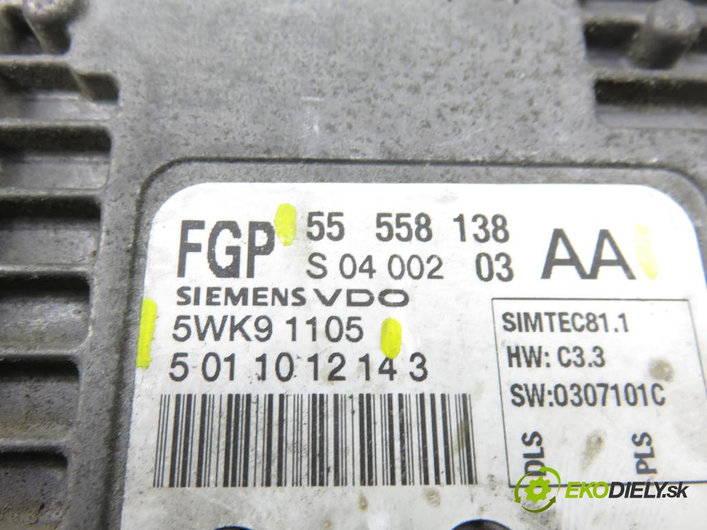 OPEL VECTRA C GTS (Z02) LIFTBACK 2005 114,00 2.2 direct 155 - Z 22 YH 2198,00 Riadiaca jednotka Motor 55558138AA ; 5WK91105
