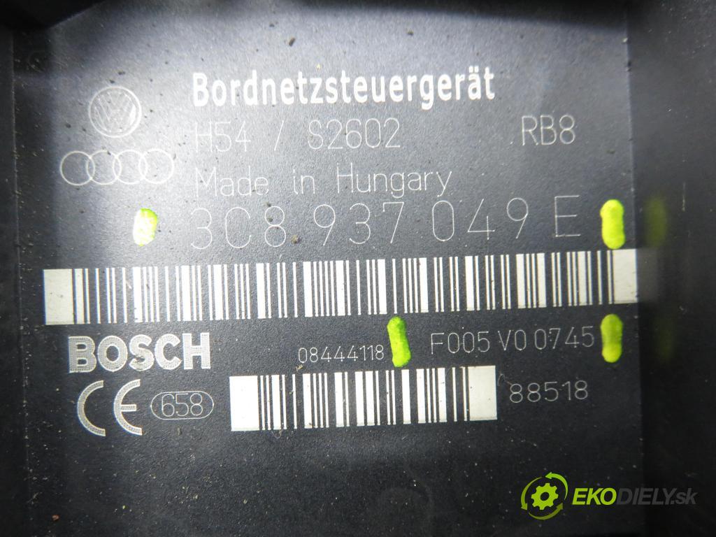 VW TIGUAN (5N_) SUV 2008 103,00 2.0 TDI 4motion - CBAB 1968,00 MODUL BORDNETZ 3C8937049E ; F005V00745