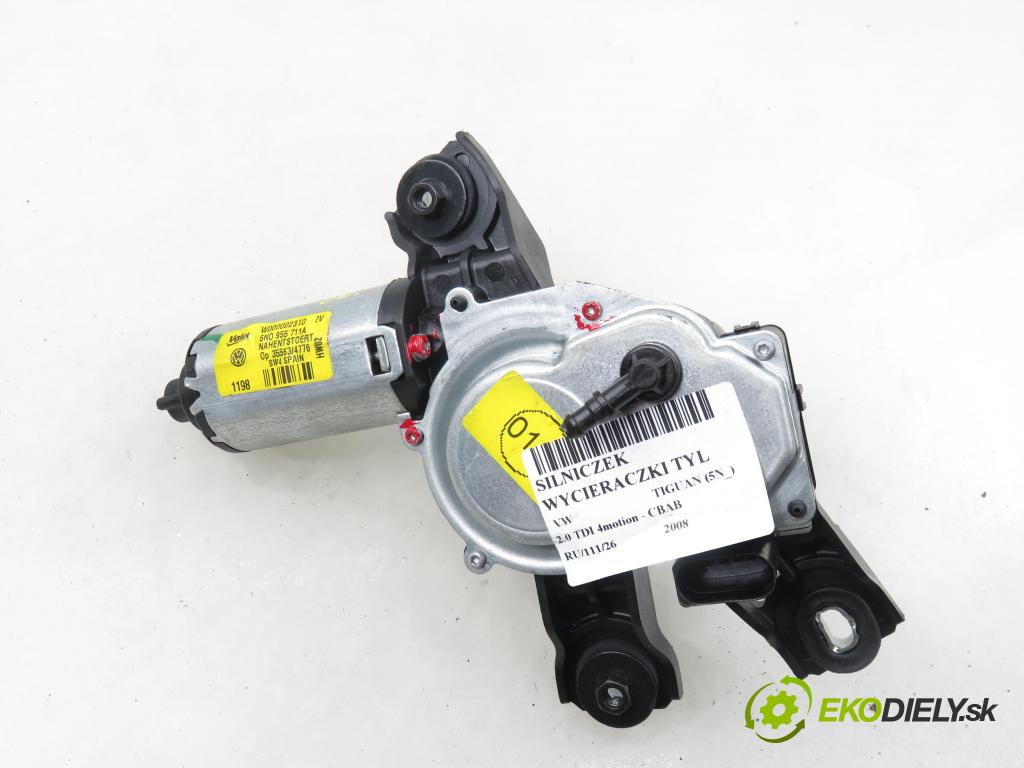 VW TIGUAN (5N_) SUV 2008 103,00 2.0 TDI 4motion - CBAB 1968,00 Motorček stierače zadné 5N0955711A ; W000002310