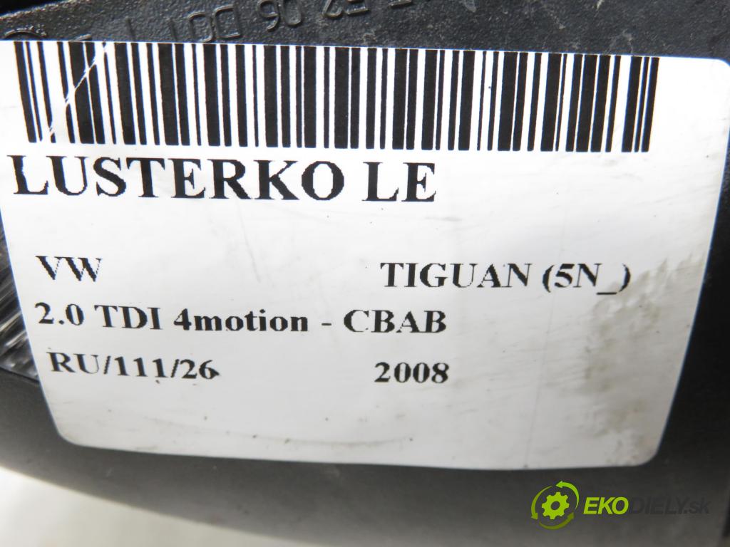 VW TIGUAN (5N_) SUV 2008 103,00 2.0 TDI 4motion - CBAB 1968,00 Spätné zrkadlo LE 5N1857501AN