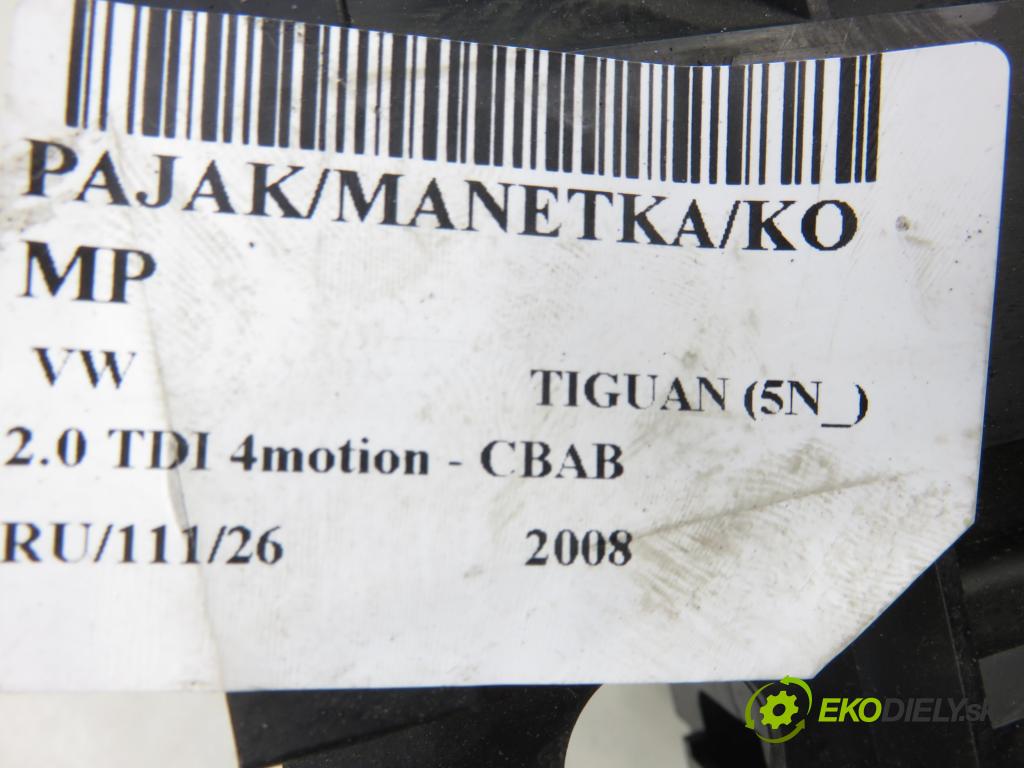 VW TIGUAN (5N_) SUV 2008 103,00 2.0 TDI 4motion - CBAB 1968,00 páčka/prepínač 1K0953503EQ ; 1K0959653C