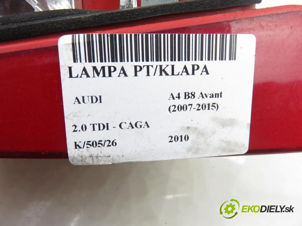 AUDI A4 Avant (8K5, B8) KOMBI 2010 105,00 2.0 TDI - CAGA 1968,00 Svetlo pravé zadné kufor 8K9945094B