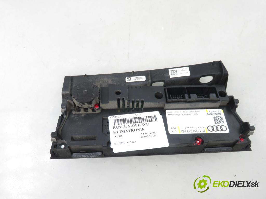 AUDI A4 Avant (8K5, B8) KOMBI 2010 105,00 2.0 TDI - CAGA 1968,00 Panel topení KLIMATRONIK 8T1820043AM ; A2C53346674