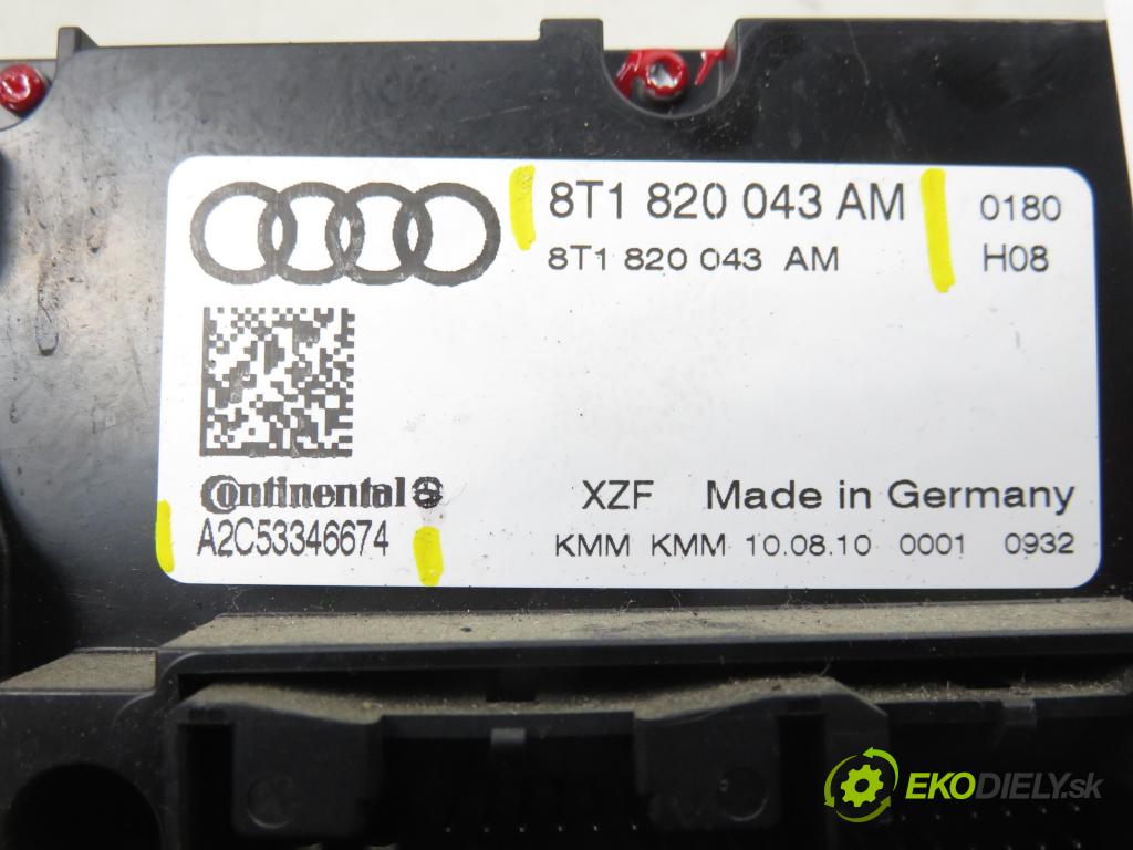 AUDI A4 Avant (8K5, B8) KOMBI 2010 105,00 2.0 TDI - CAGA 1968,00 Panel topení KLIMATRONIK 8T1820043AM ; A2C53346674