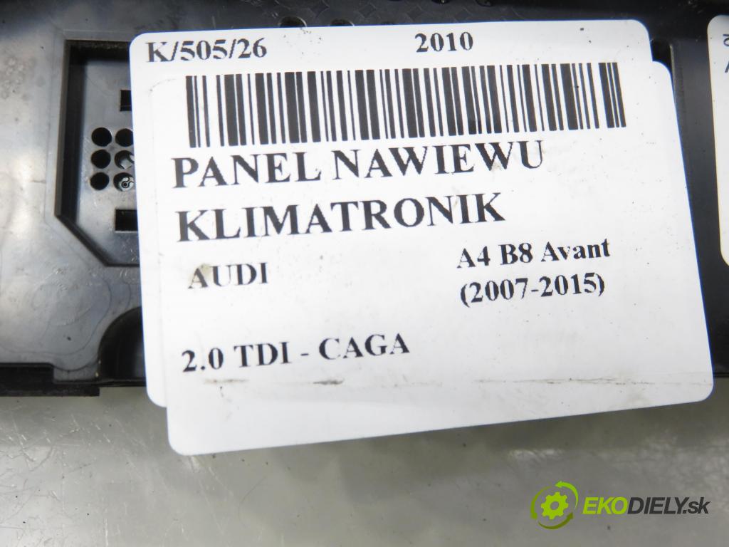 AUDI A4 Avant (8K5, B8) KOMBI 2010 105,00 2.0 TDI - CAGA 1968,00 Panel topení KLIMATRONIK 8T1820043AM ; A2C53346674