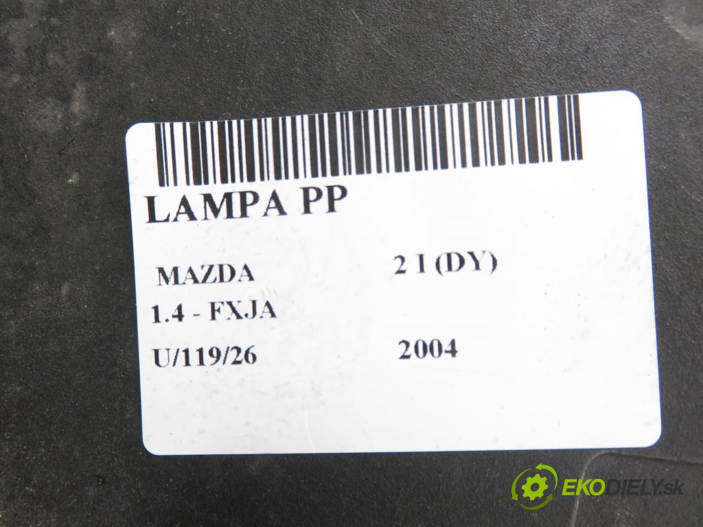 MAZDA 2 (DY) HB 2004 59,00 1.4 - FXJA 1388,00 Svetlo PP