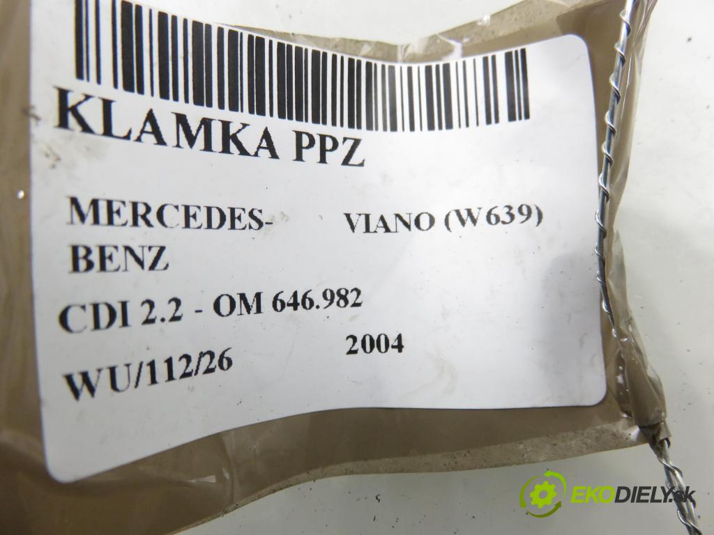 MERCEDES-BENZ VIANO (W639) VAN 2004 110,00 CDI 2.2 150 - OM 646.982 2148,00 Kľučka ZGS003QS03