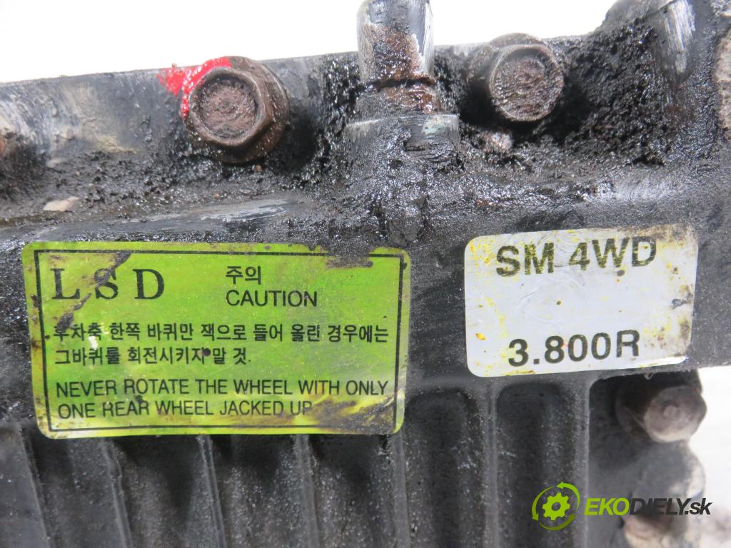 HYUNDAI SANTA FÉ I (SM) SUV 2004 127,00 2.7 V6 4x4 - G6BA 2656,00 ,diferenciál 3008R ; SM4WD