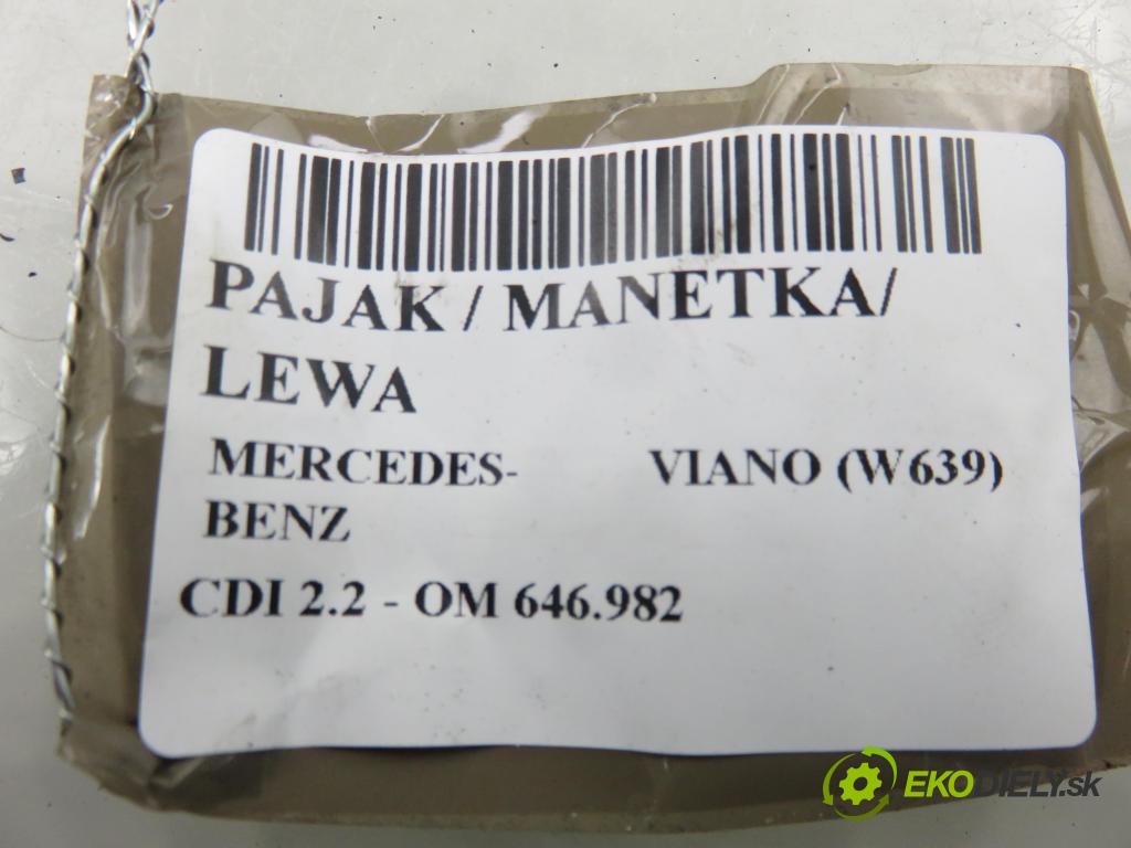 MERCEDES-BENZ VIANO (W639) VAN 2004 110,00 CDI 2.2 150 - OM 646.982 2148,00 / páčka ľavá strana A8395450124