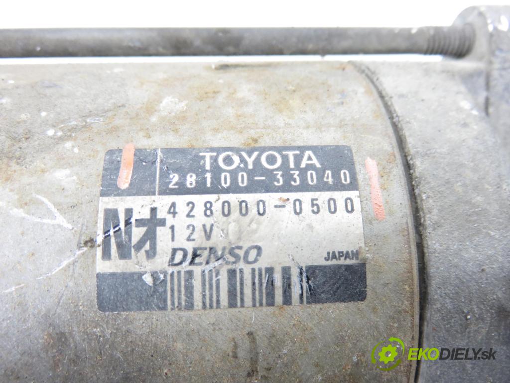 TOYOTA YARIS (_P1_) HB 2004 55,00 1.4 D-4D (NLP10_) - 1ND-TV 1364,00 startér 2810033040 (Startér)