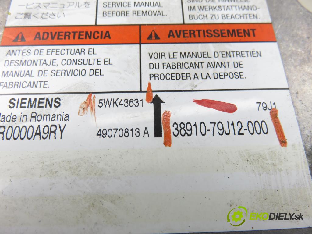 FIAT SEDICI (189_) CROSSOVER 2008 88,00 1.9 D Multijet 120 4x4 - D19AA 1910,00 MODUL air BAG 3891079J12000