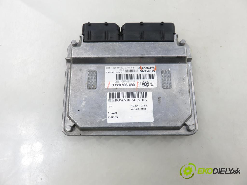 VW PASSAT B5.5 Variant (3B6) KOMBI 2001 85,00 2 - AZM 1984,00 řídící jednotka motora 06B906033G ; 5WP40043