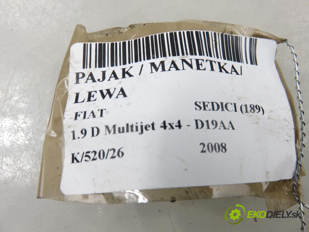FIAT SEDICI (189_) CROSSOVER 2008 88,00 1.9 D Multijet 120 4x4 - D19AA 1910,00 / páčka ľavá strana 173744