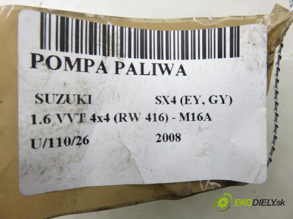SUZUKI SX4 (EY, GY) CROSSOVER 2008 79,00 1.6 VVT 4x4 (RW 416) 107 - M16A 1586,00 pumpa paliva 1510079J00