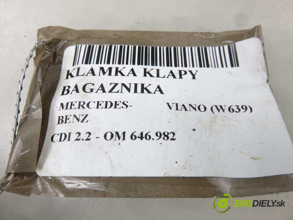 MERCEDES-BENZ VIANO (W639) VAN 2004 110,00 CDI 2.2 150 - OM 646.982 2148,00 Kľučka dverí kufor 6397600759