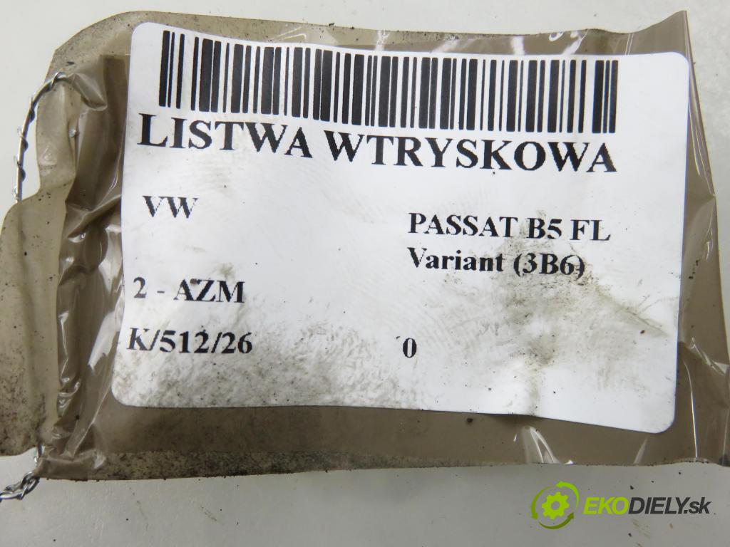 VW PASSAT B5.5 Variant (3B6) KOMBI 2001 85,00 2 - AZM 1984,00 lišta vstřikovací 06B133313M (Vstřikovací lišta)