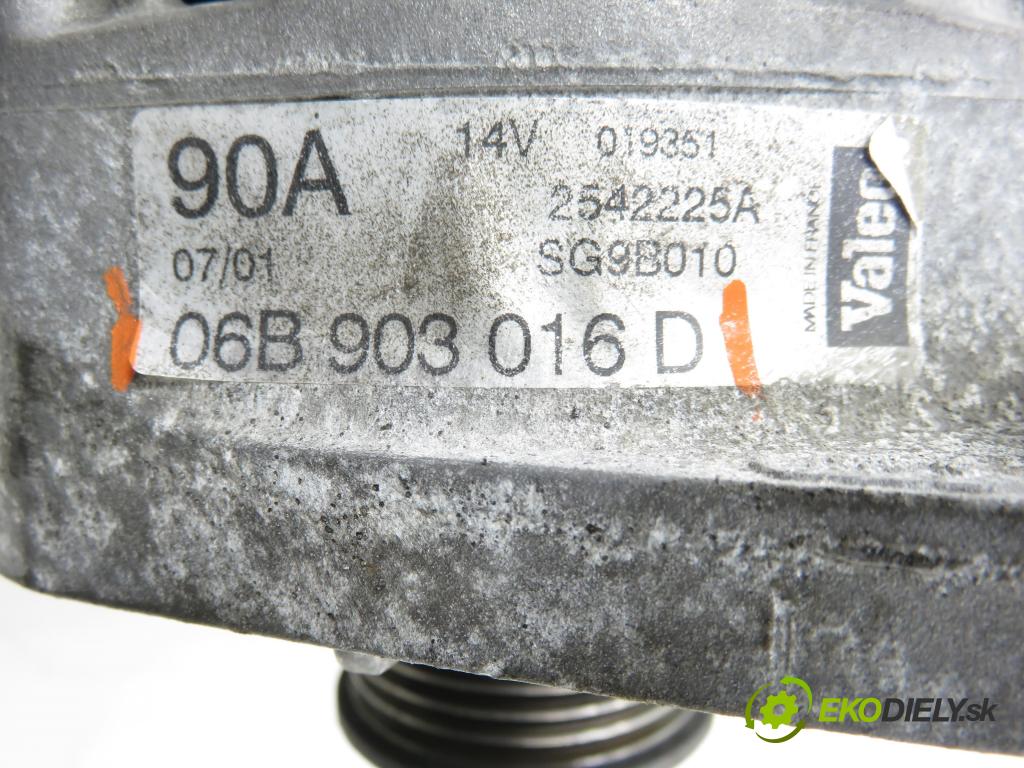 VW PASSAT B5.5 Variant (3B6) KOMBI 2001 85,00 2 - AZM 1984,00 Alternátor 06B903016D (Alternátor)