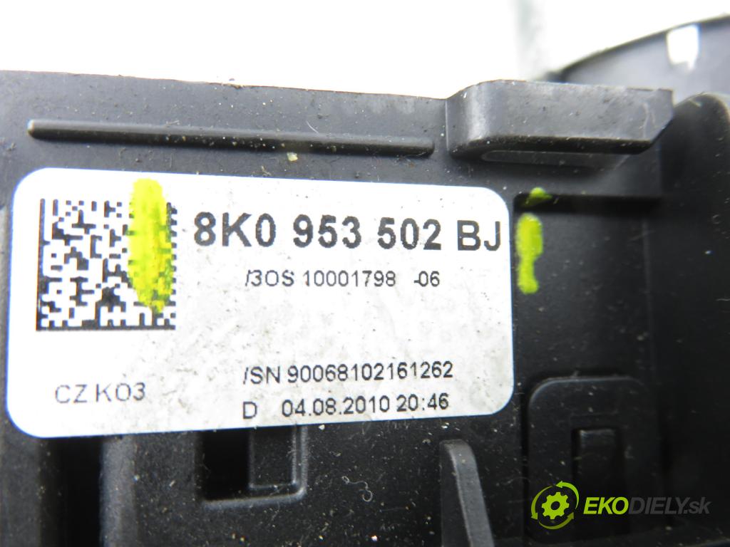 AUDI A4 Avant (8K5, B8) KOMBI 2010 105,00 2.0 TDI - CAGA 1968,00 páčka/prepínač 8K0953502BJ