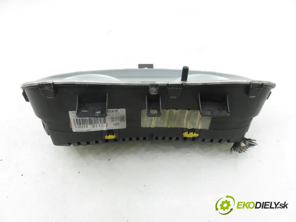 SKODA ROOMSTER (5J) HB 2010 51,00 1.4 TDI - BNM 1422,00 Prístrojovka elektrický 5J0920811C