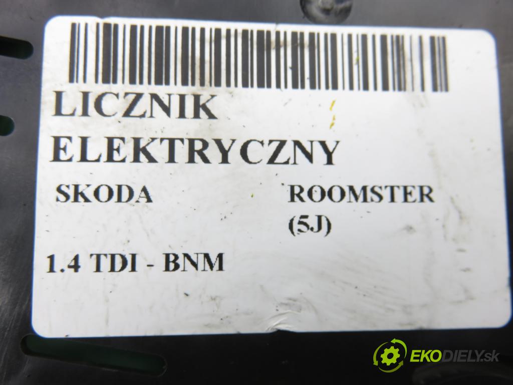 SKODA ROOMSTER (5J) HB 2010 51,00 1.4 TDI - BNM 1422,00 Prístrojovka elektrický 5J0920811C