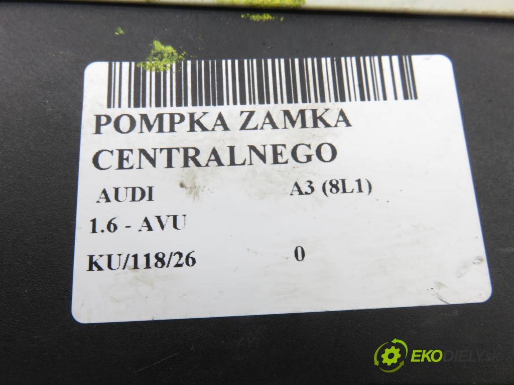 AUDI A3 (8L1) HB 2001 75,00 1.6 - AVU 1595,00 pumpa zámku centrálneho 8D0862257C
