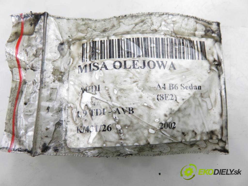 AUDI A4 (8E2, B6) SEDAN 2002 74,00 1.9 TDI PD 101 - AVB 1896,00 vana olejová 06B103603AQ (Olejová vana)