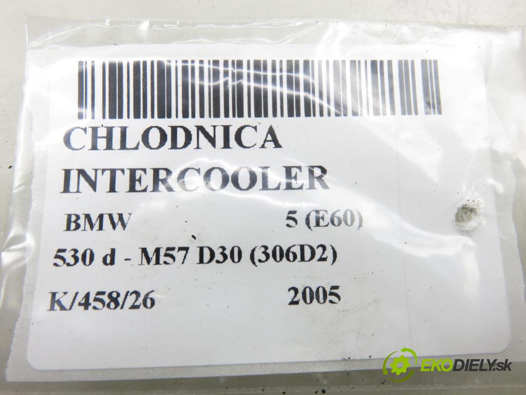 BMW 5 (E60) SEDAN 2005 0,00 530 d - M57 D30 (306D2) 2993,00 chladič intercooler 