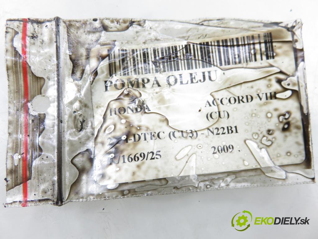 HONDA ACCORD VIII (CU) SEDAN 2009 110,00 2.2 i-DTEC (CU3) - N22B1 2199,00 Pumpa oleja  (Olejová pumpa)