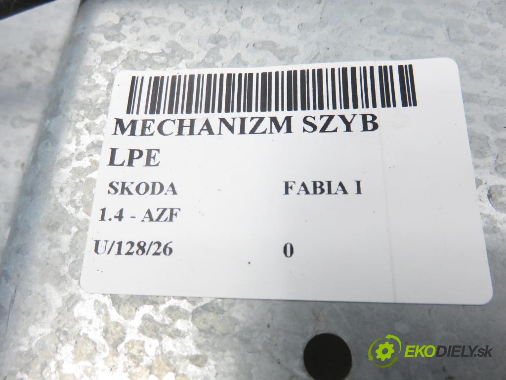 SKODA FABIA I (6Y2) HB 2001 44,00 1.4 - AZF 1397,00 Mechanizmus okien 6Q1959801
