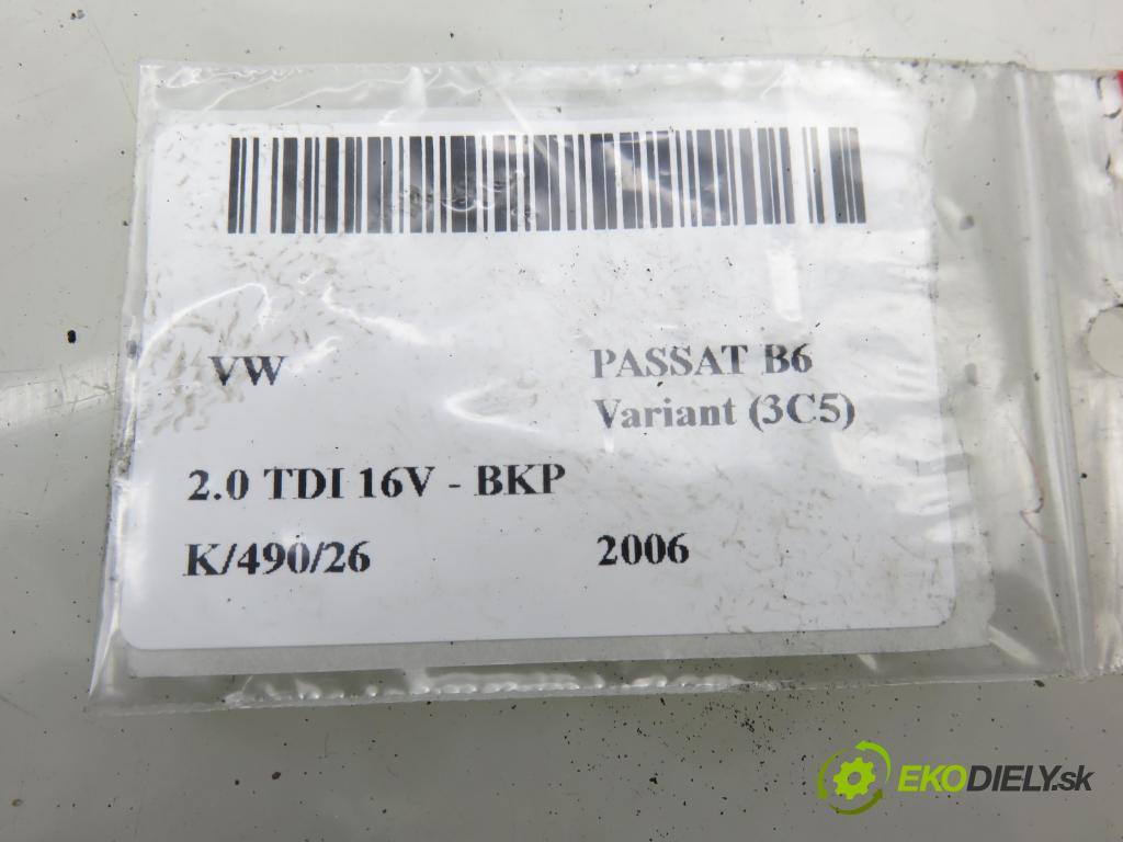 VW PASSAT B6 Variant (3C5) KOMBI 2006 103,00 2.0 TDI 16V - BKP 1968,00 chladič intercooler 3C0145805P
