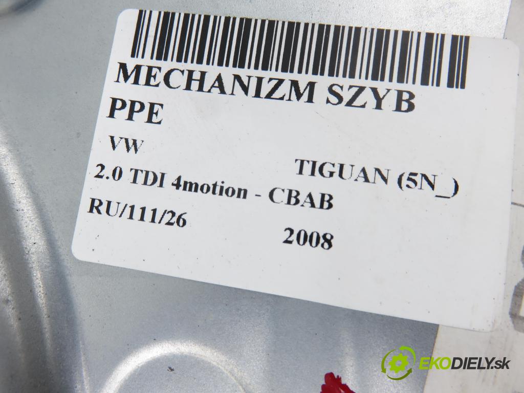 VW TIGUAN (5N_) SUV 2008 103,00 2.0 TDI 4motion - CBAB 1968,00 Mechanizmus okien 5N0959702A ; 5N1837730A ; 1K0959792K