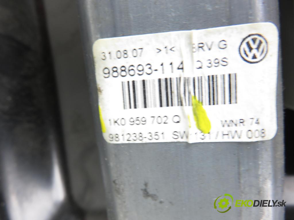 VW PASSAT B6 Variant (3C5) KOMBI 2006 103,00 2.0 TDI 16V - BKP 1968,00 Mechanizmus okien 1K0959702Q ; 1K0959792M ; F005S00295