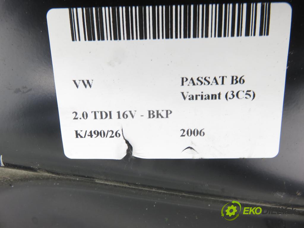 VW PASSAT B6 Variant (3C5) KOMBI 2006 103,00 2.0 TDI 16V - BKP 1968,00 Mechanizmus okien 1K0959702Q ; 1K0959792M ; F005S00295