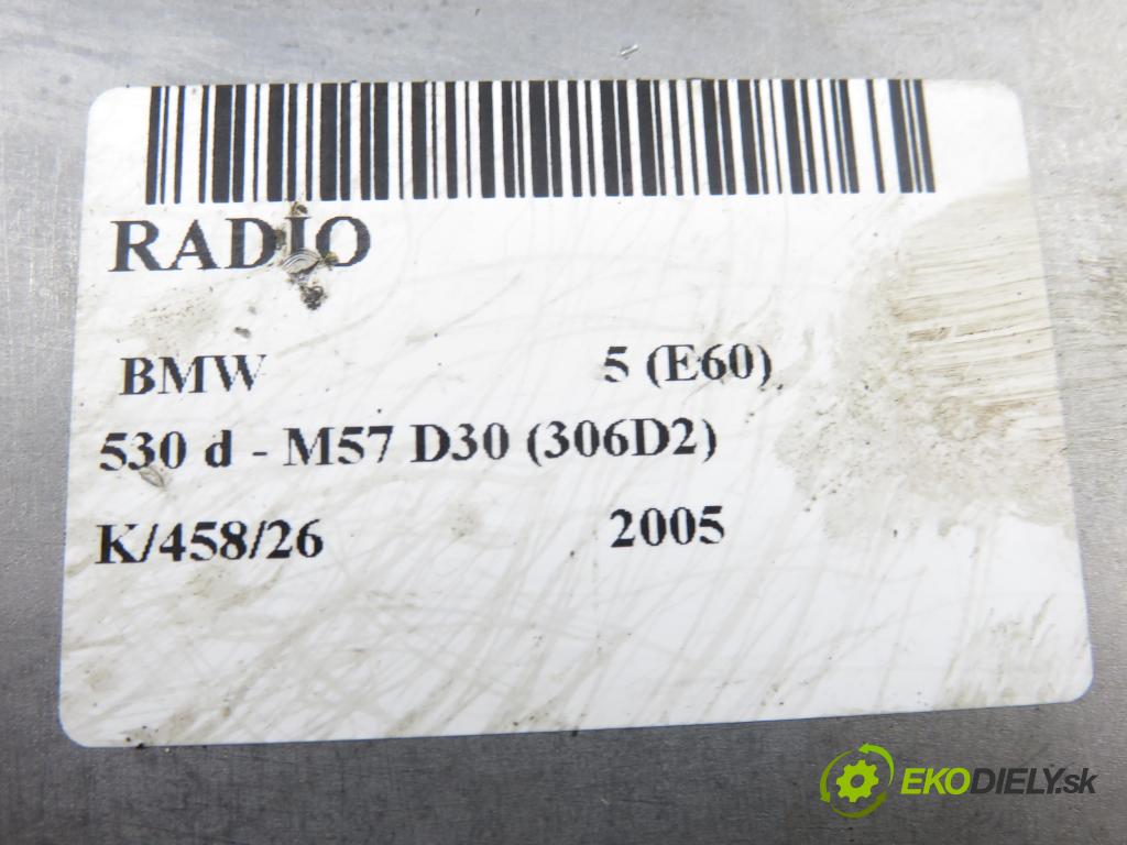 BMW 5 (E60) SEDAN 2005 0,00 530 d - M57 D30 (306D2) 2993,00 RADIO 9170702