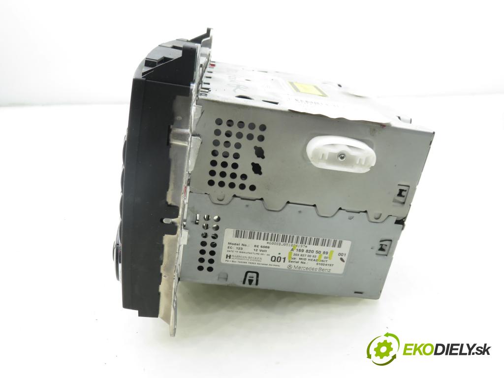MERCEDES-BENZ KLASA A (W169) HB 2005 80,00 2.0 CDI 109 - OM 640.940 1991,00 RADIO CD 1698205089 ; 2038270062