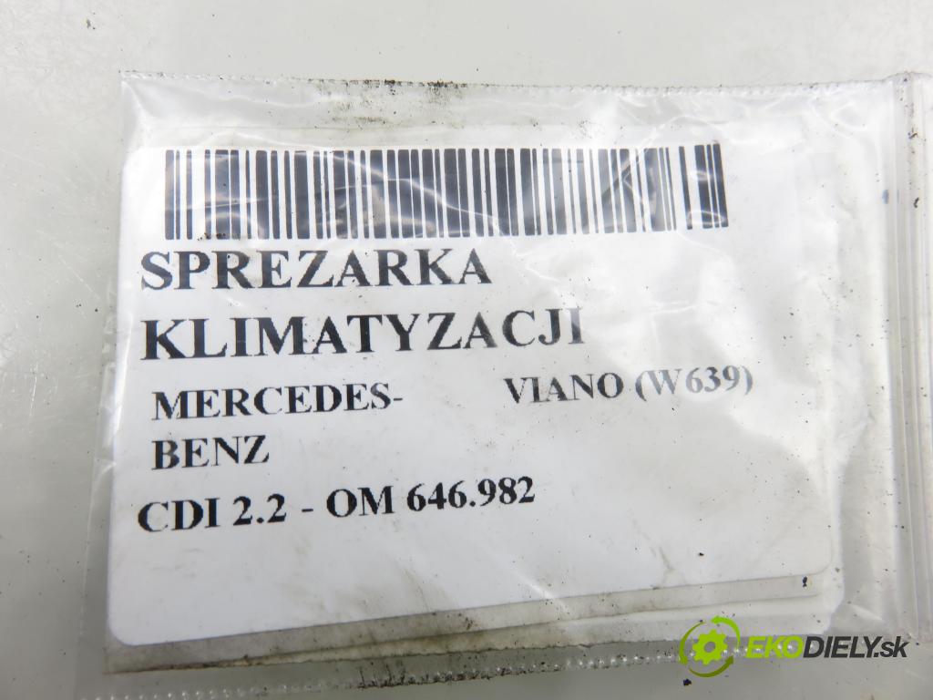 MERCEDES-BENZ VIANO (W639) VAN 2004 110,00 CDI 2.2 150 - OM 646.982 2148,00 KOMPRESOR: klimatizace 0012308111 (Kompresor klimatizace)