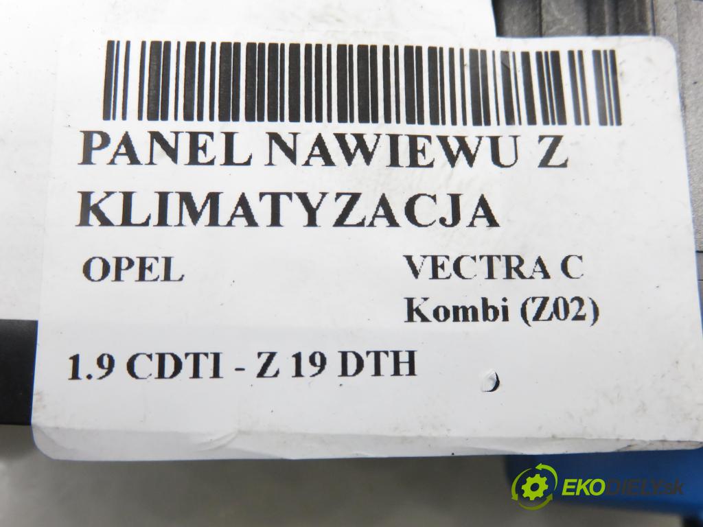 OPEL VECTRA C Kombi (Z02) KOMBI 2004 110,00 1.9 CDTI - Z 19 DTH 1910,00 Panel kúrenia KLIMATIZACE: 13138198