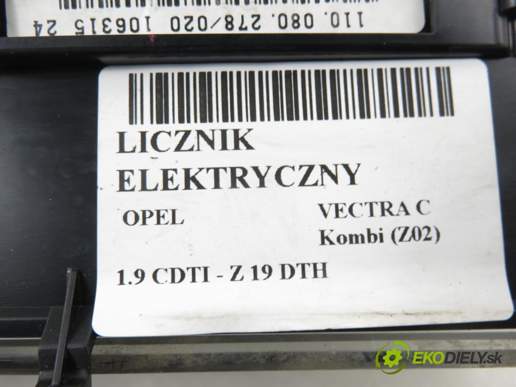 OPEL VECTRA C Kombi (Z02) KOMBI 2004 110,00 1.9 CDTI - Z 19 DTH 1910,00 Prístrojovka elektrický 13186696EG