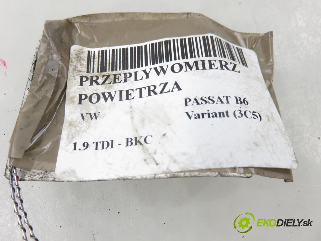 VW PASSAT B6 Variant (3C5) KOMBI 2005 77,00 1.9 TDI - BKC 1896,00 váha vzduchu vzduchu F00C2G2055