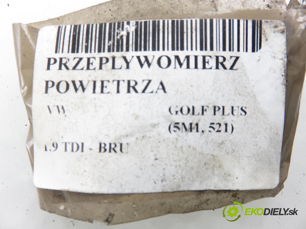 VW GOLF PLUS (5M1, 521) HB 2006 66,00 1.9 TDI - BRU 1896,00 váha vzduchu vzduchu F00C2G2055