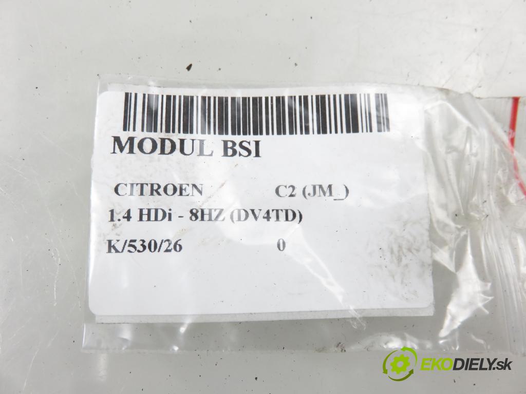 CITROEN C2 (JM_) HB 2006 50,00 1.4 HDi 68 8V - 8HZ 1398,00 MODUL BSI 9659285380