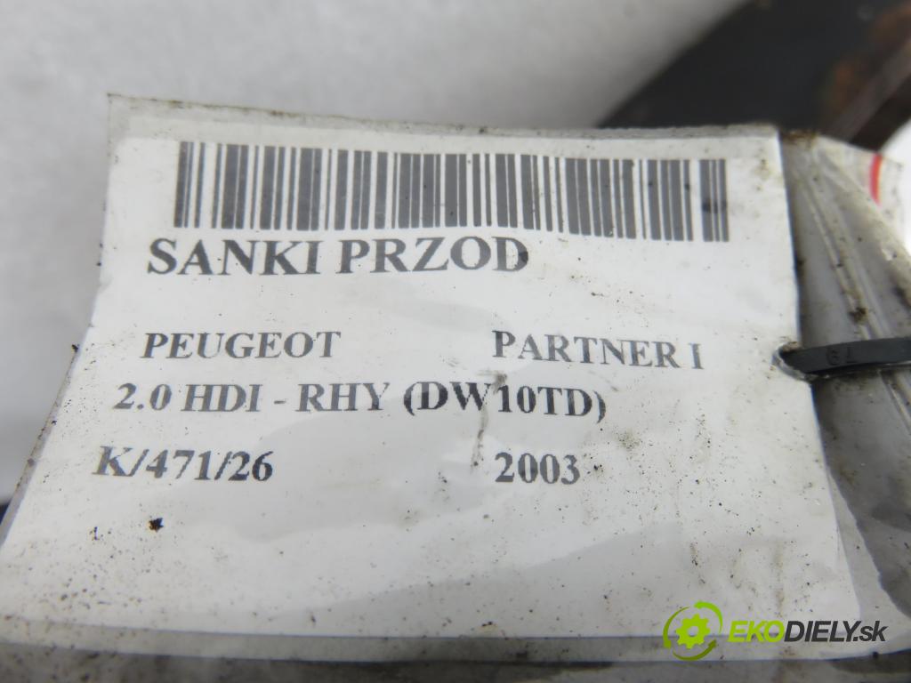 PEUGEOT PARTNER Combispace (5F) KOMBIVAN 2003 66,00 2.0 HDI - RHY (DW10TD) 1997,00 predný
