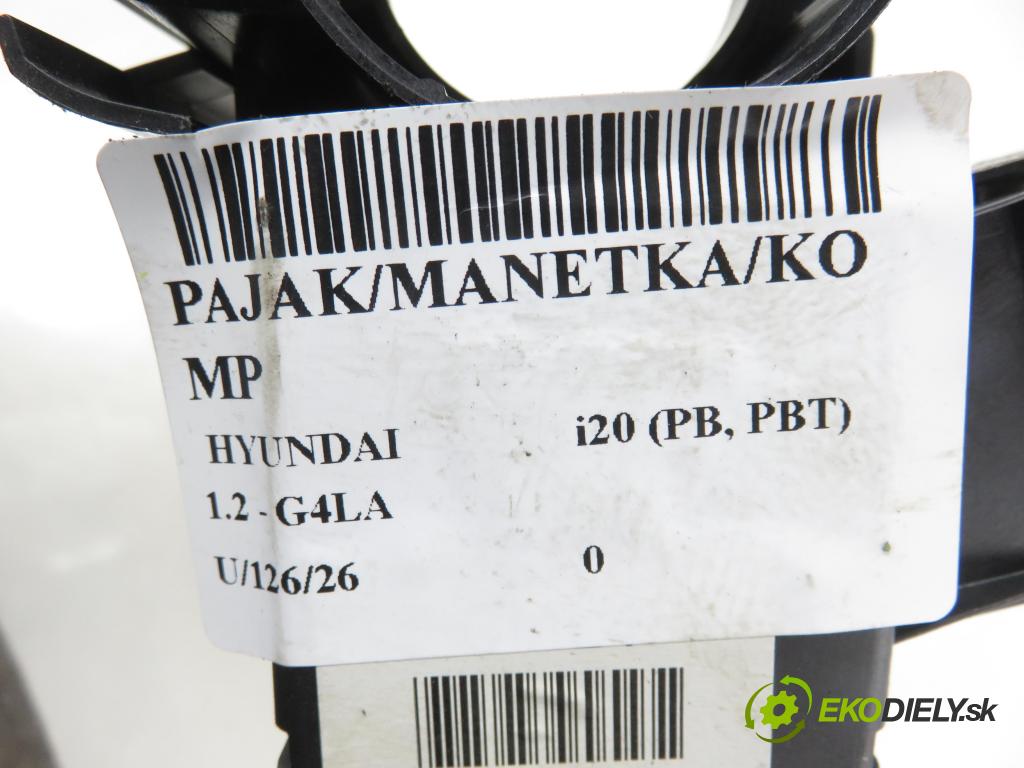 HYUNDAI i20 (PB, PBT) HB 2009 57,00 1.2 - G4LA 1248,00 páčka/prepínač 934101J200