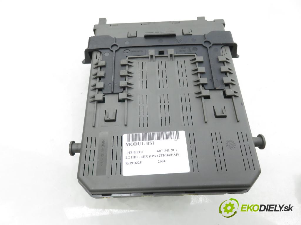 PEUGEOT 607 (9D, 9U) SEDAN 2004 98,00 2.2 HDI - 4HX (DW12TED4/FAP) 2179,00 MODUL BSI 9654695980