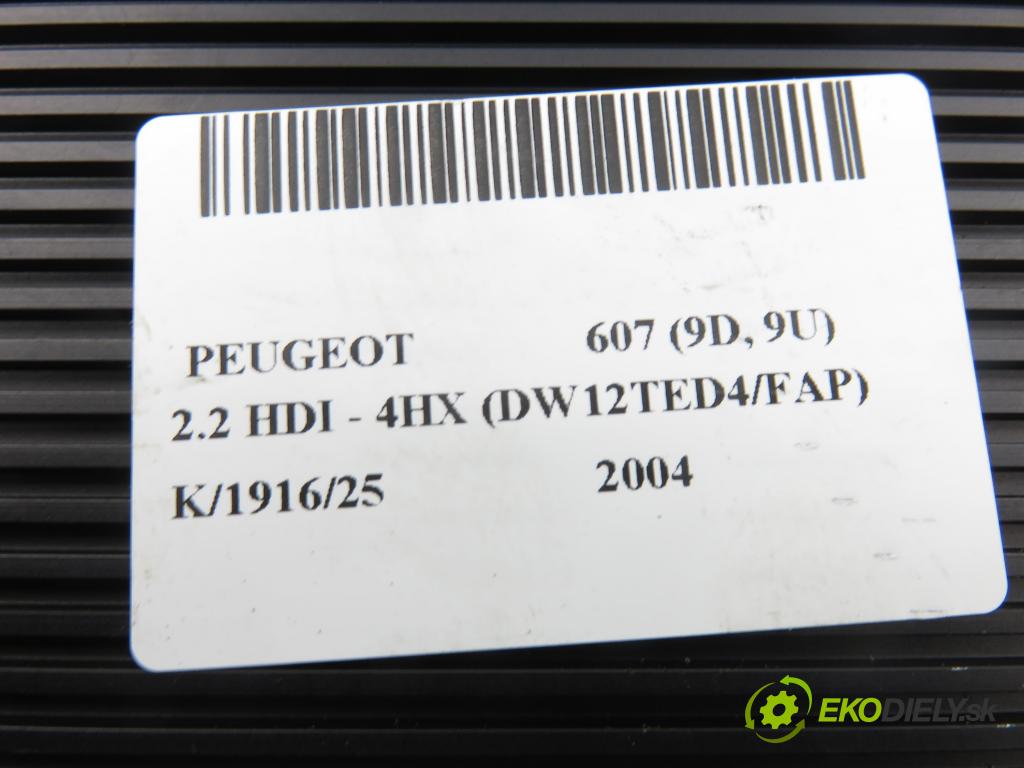 PEUGEOT 607 (9D, 9U) SEDAN 2004 98,00 2.2 HDI - 4HX (DW12TED4/FAP) 2179,00 Zosilňovač 9650861180 (Zosilňovač)