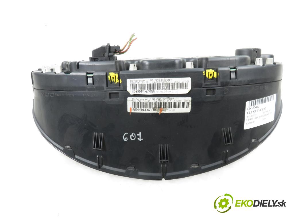 PEUGEOT 607 (9D, 9U) SEDAN 2004 98,00 2.2 HDI - 4HX (DW12TED4/FAP) 2179,00 Prístrojovka elektrický 9648444280