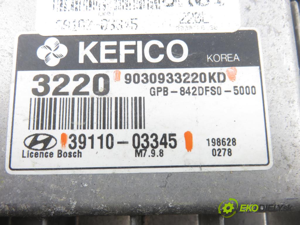 HYUNDAI i20 (PB, PBT) HB 2009 57,00 1.2 - G4LA 1248,00 řídící jednotka motora 9030933220KD ; 3911003345