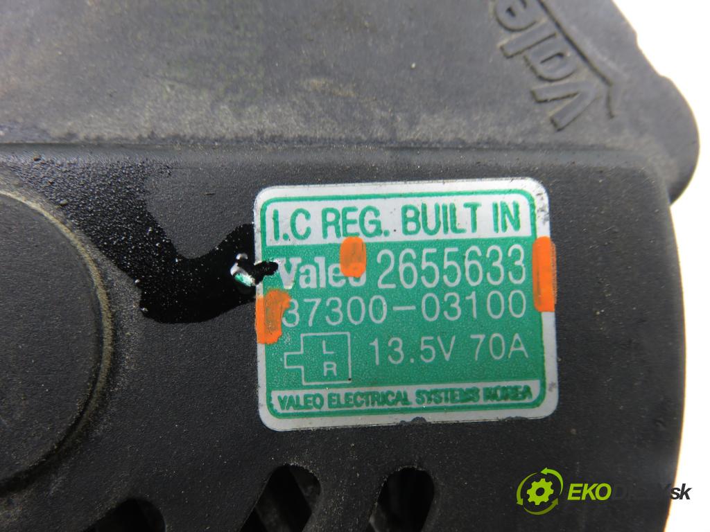 HYUNDAI i20 (PB, PBT) HB 2009 57,00 1.2 - G4LA 1248,00 Alternátor 2655633 ; 3730003100 (Alternátor)