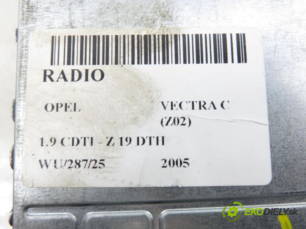 OPEL VECTRA C (Z02) HB 2005 110,00 1.9 CDTI - Z 19 DTH 1910,00 RADIO 13113150